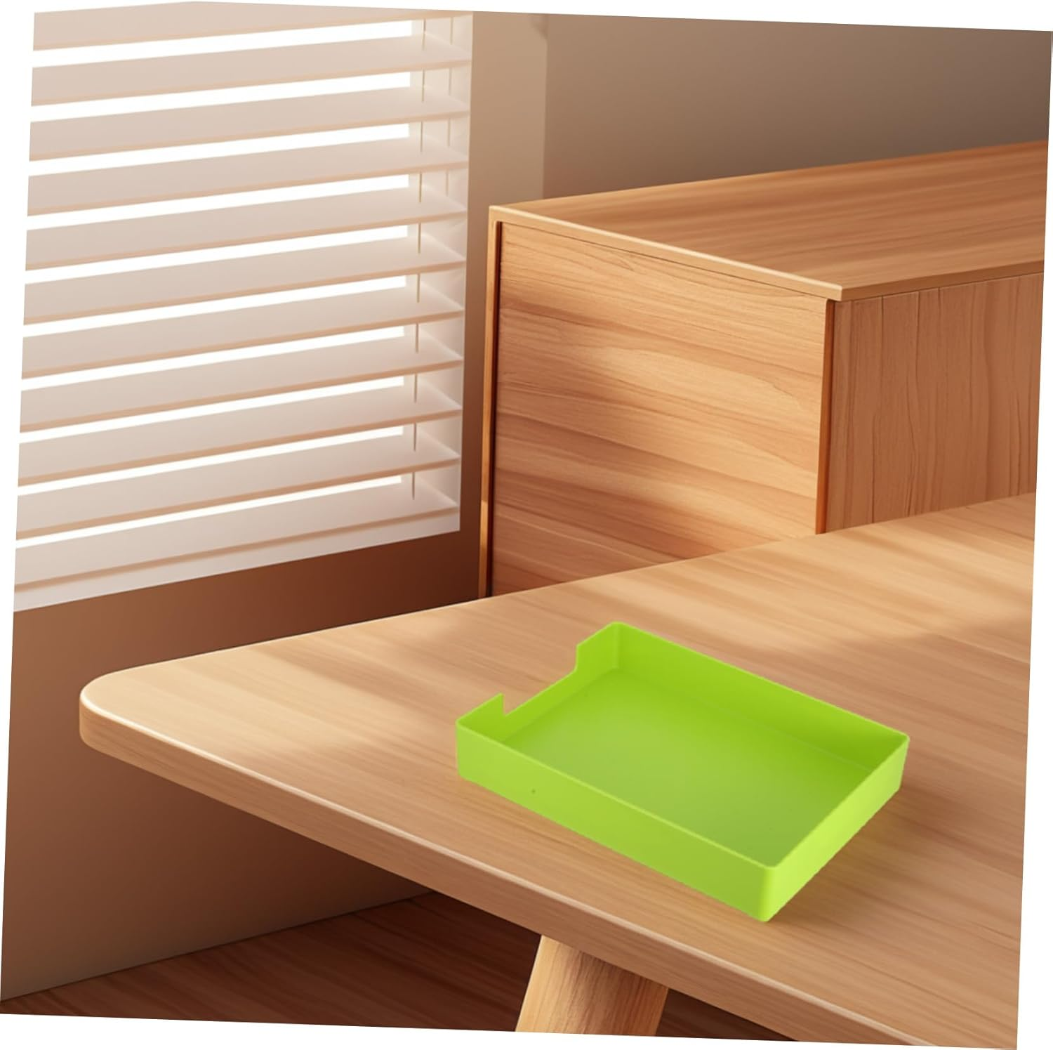 NAMOARLY Document Receipt Storage Box Desktop Document Holder Desk Organiser Office Stationery Products Desk Organizer Tray image number 3