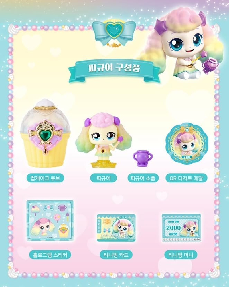 Raonee Catch Teenieping FLUFFYPING Season 4(2023 New) with Sweet and Sour Candy Royal Figure Set Green 포실핑 image number 5