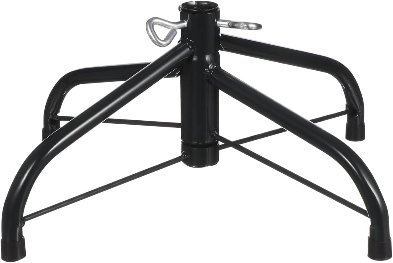 Angoily Christmas Tree Stand, Artificial Tree Folding Stand, Replacement Xmas Tree-Base Artificial Green Metal Paint Bracket Christmas Holder 1.9Cm Tube Diameter Holiday Xmas Base Support image number 1