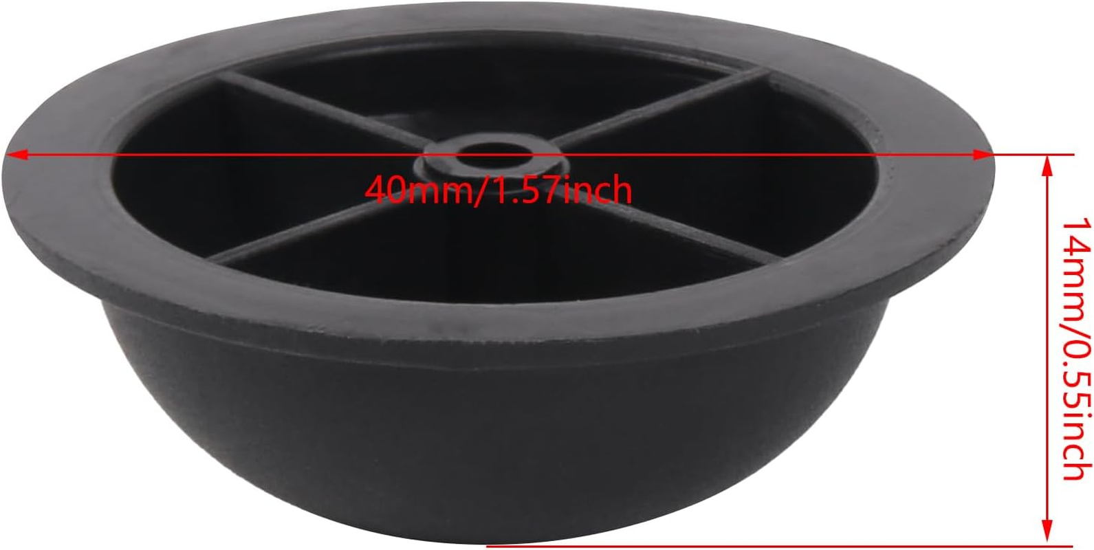 RDEXP 1 Pcs Suitcase Side Foot Nail Bracket round Type for Luggage 1.57"X 0.55" image number 4
