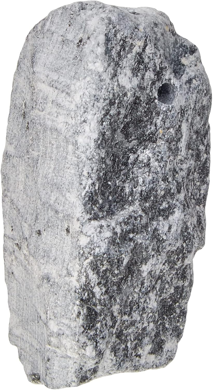 Honsell Soapstone Amulet Blanks, 5 Pendants in Set, with 3 Mm Hole, Assorted in Different (Approx. 3-4 Cm Tall) in Shades of Grey, Brown and Green, Colourful, One Size image number 3