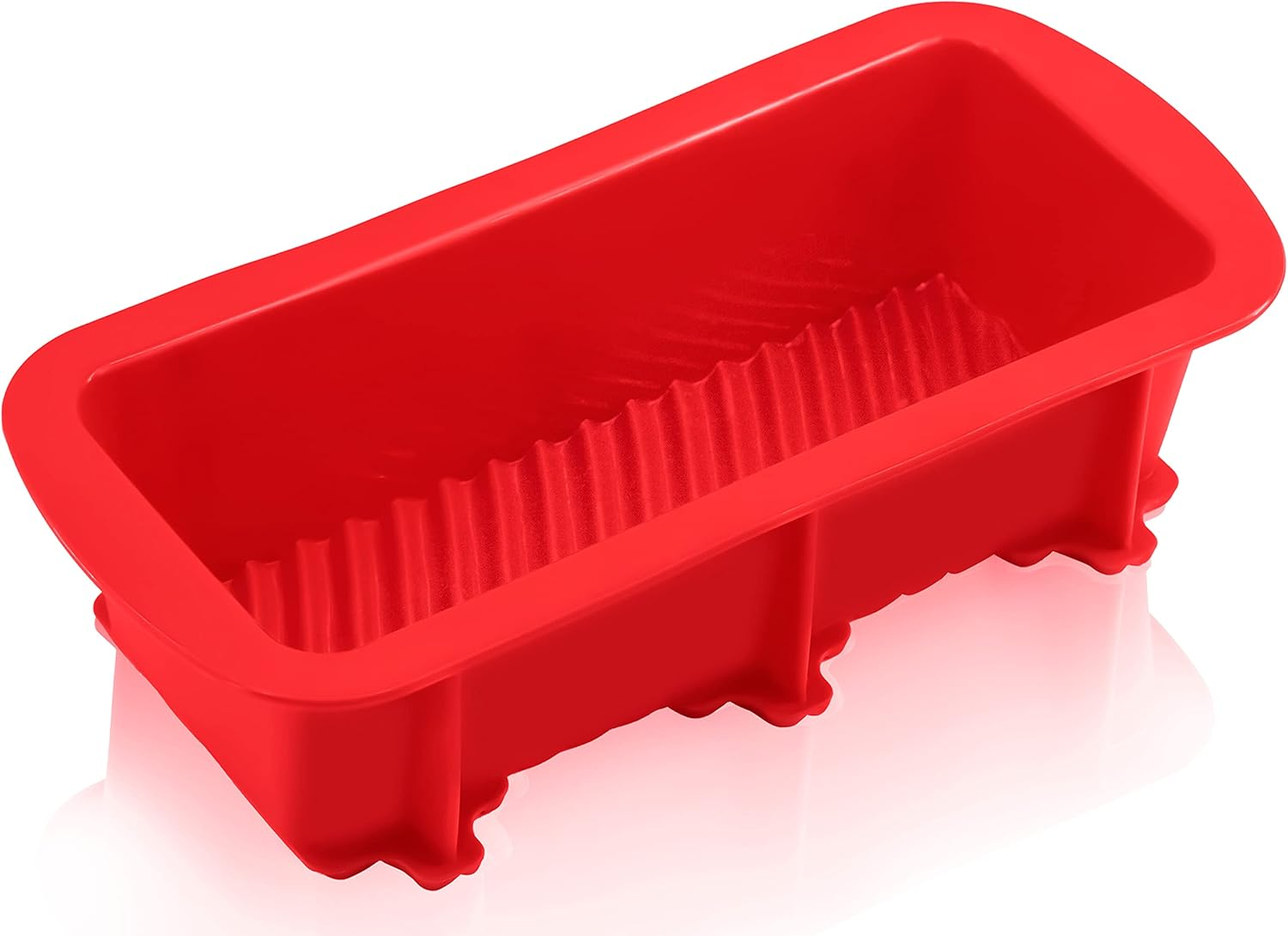 Anaeat Silicone Bread and Loaf Pans Set of 2, Non-Stick Loaf Pans - Just Pop Out! Flexible Silicone Baking Molds for Homemade Breads, Cakes, Meatloaf, Brownies, BPA Free & Oven Safe & Dishwasher Safe