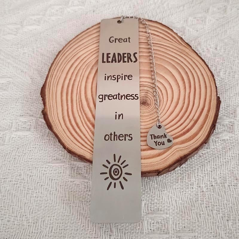 RFTWXHPN Bookmark: Thank You Boss Appreciation Gift - Stainless Steel, 1 Piece image number 5