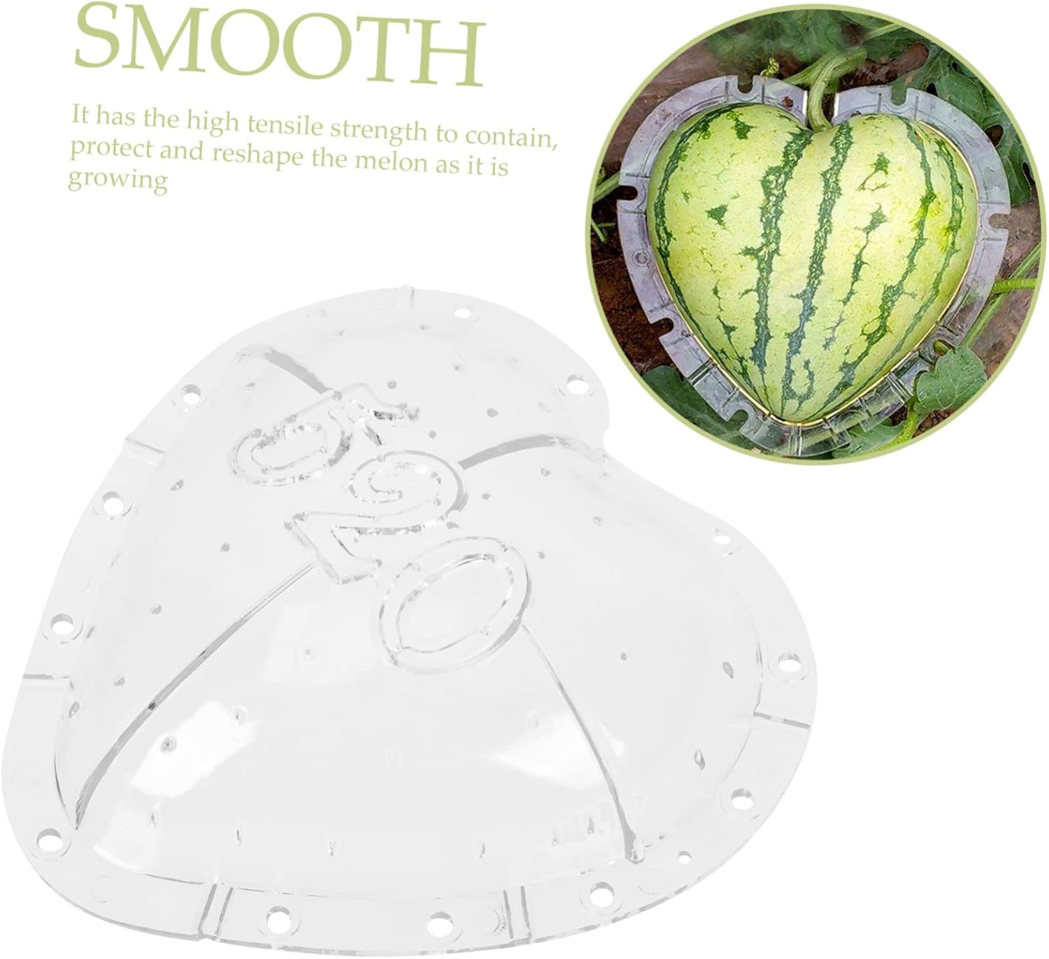 Angoily Heart Fruit Shaping Mould Vegetable Moulds Easy to Use Watermelon Growing Mold Creative Gardening Supplies image number 6