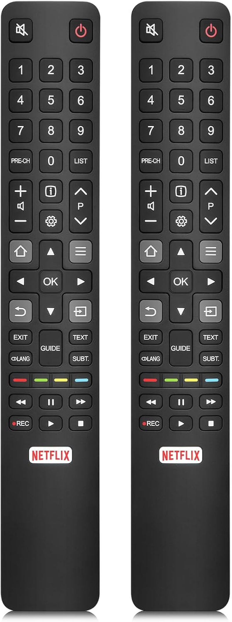 (Pack of 2) Universal Remote Control RC802N for TCL Smart Android Tvs FFALCON LED 4K UHD HDR Smart Tvs,Replacement with Shortcut Buttons for Netflix image number 6