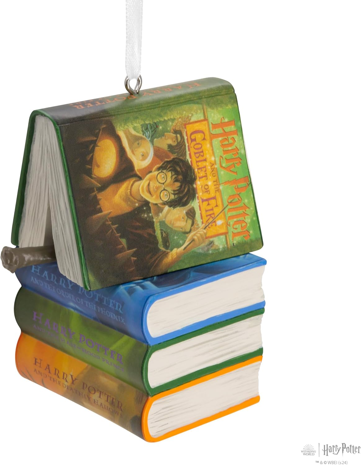 Hallmark Harry Potter Books and Wand Series 2 Christmas Ornament image number 1
