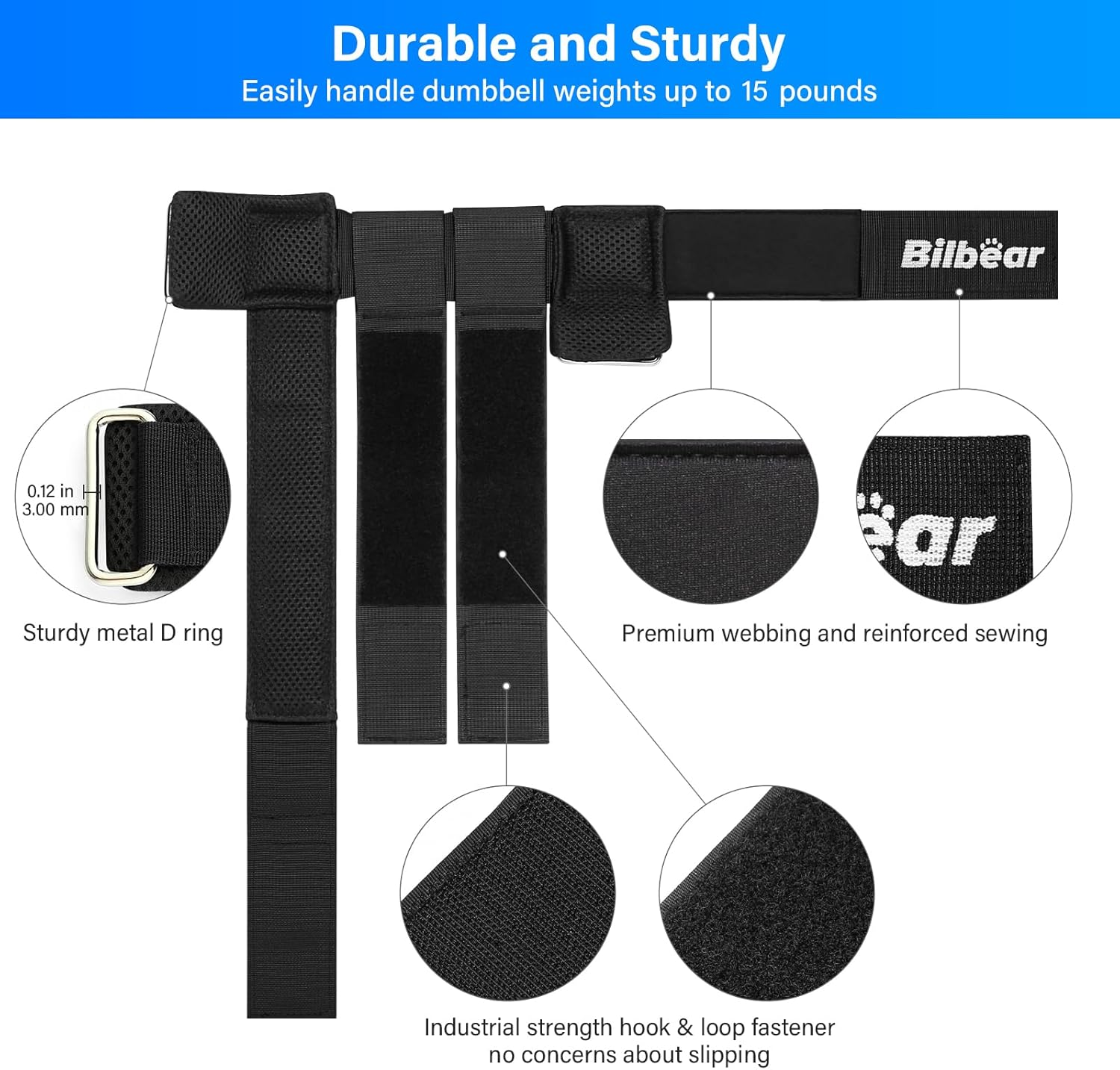 Tibialis Trainer Strap for Shin Splint Relief Exercises,Adjustable Dumbbell Foot Attachment for Hip Flexor Raises,Dumbbell Ankle Strap Relieve Leg Pain Increase Range of Motion image number 1