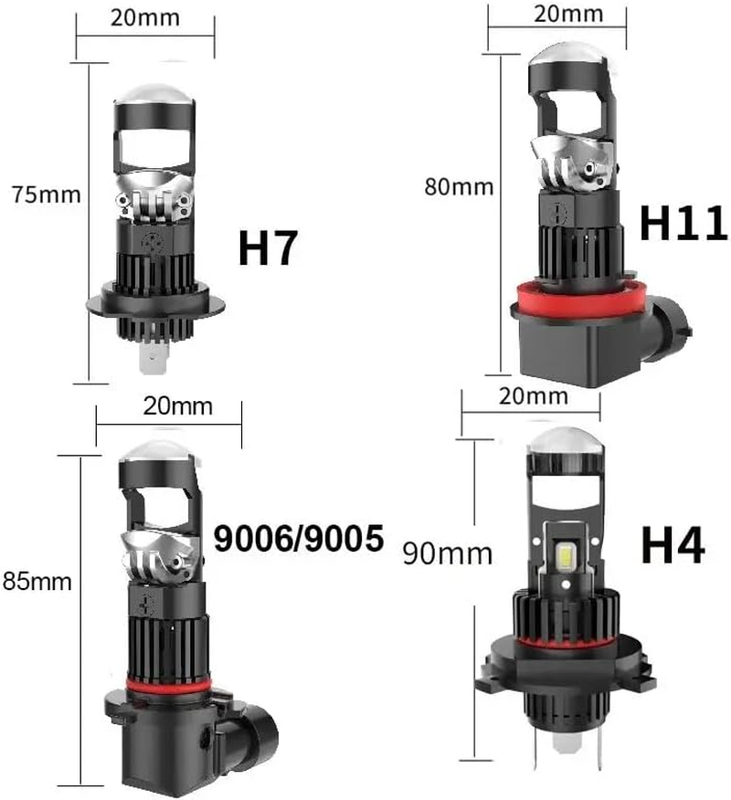 9006 HB4 LED Fog Light Bulbs, 6000LM 6500K Super Bright Led Projector Lens Lamp, 60W Low Beam Headligh, Conversion Kit Cooling Fan 12000 RPM, for Car Truck SUV, IP68 Plug Play, Pack of 2 (9006 HB4) - 9005 Hb3 image number 2