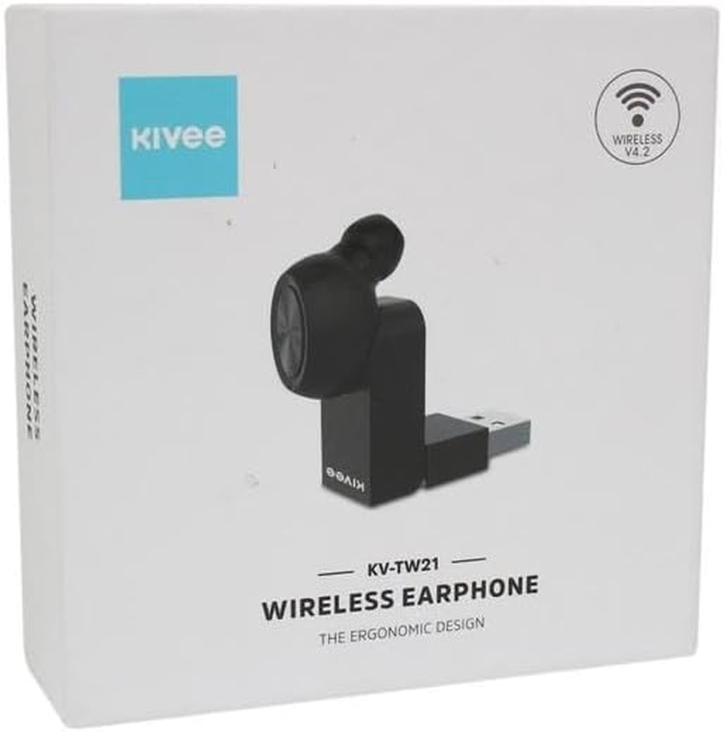 KIVEE TW21 Bluetooth Heatset - Black image number 1