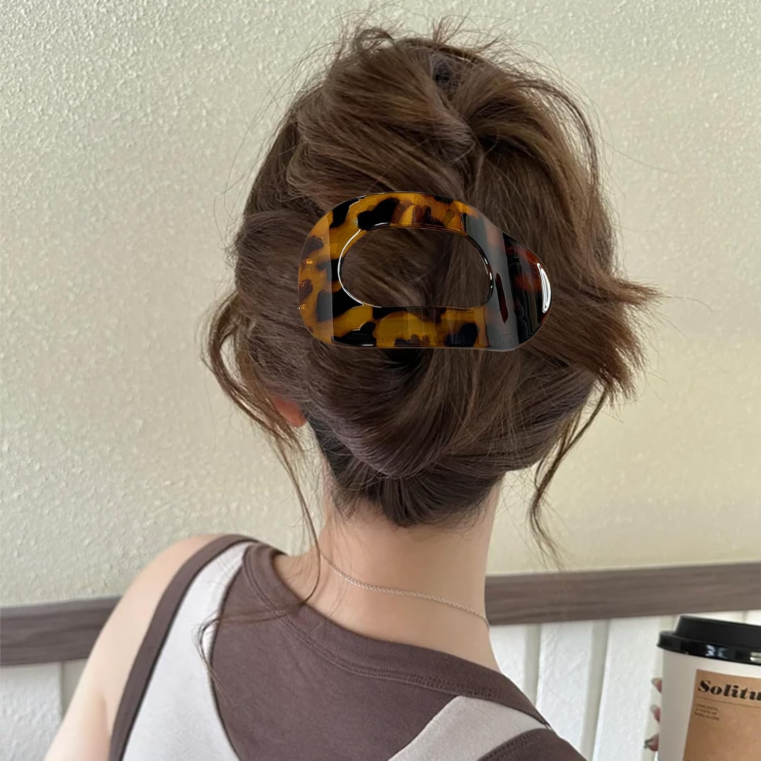 TZEKING Pack of 6 Hair Clips for Women, Flat Claw Clip, Hair Clips Women'S Thin Hair, Non-Slip Hair Clip, Strong Hold Side Hair Clips for Thick and Thin Hair image number 1