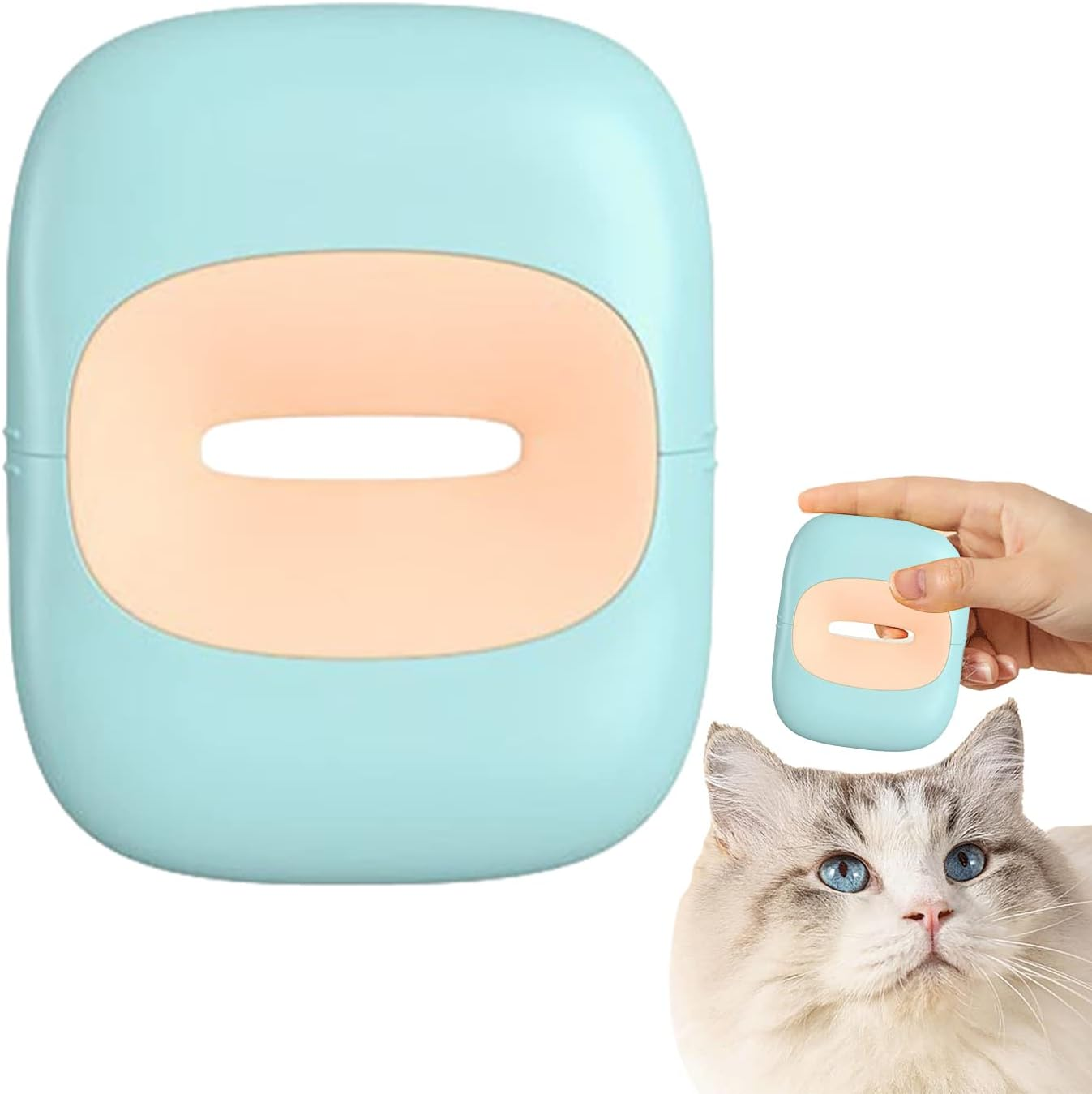 Cleaning Cat Brush - Massage Tool Cat Grooming Brush,Shell Shaped Grooming Brush for Dogs and Cats with Long and Short Hair Evikoo