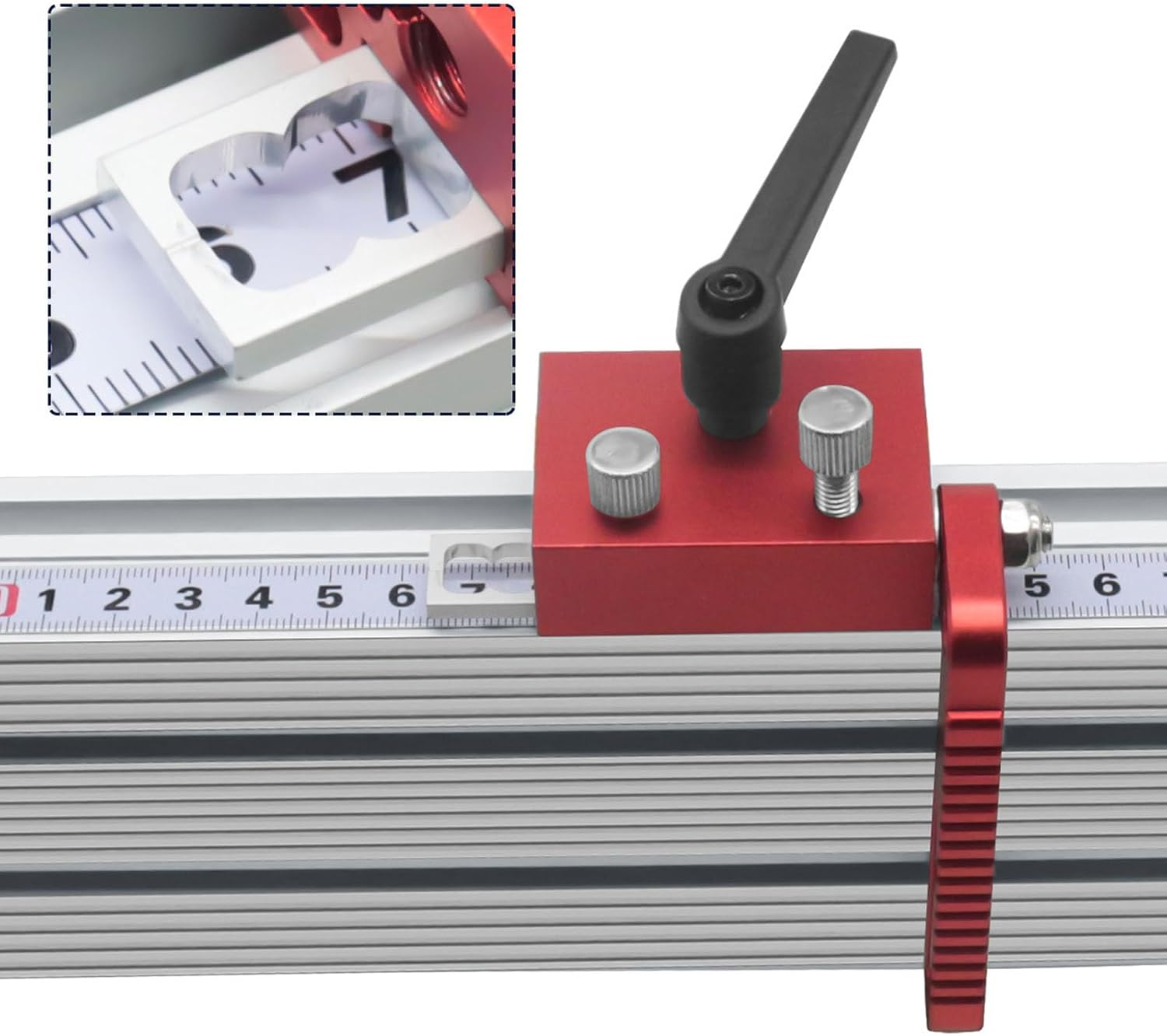 Aluminum Alloy Fence Flip Stop, for Woodworking with T-Track, Type 75, Tool for Various Applications