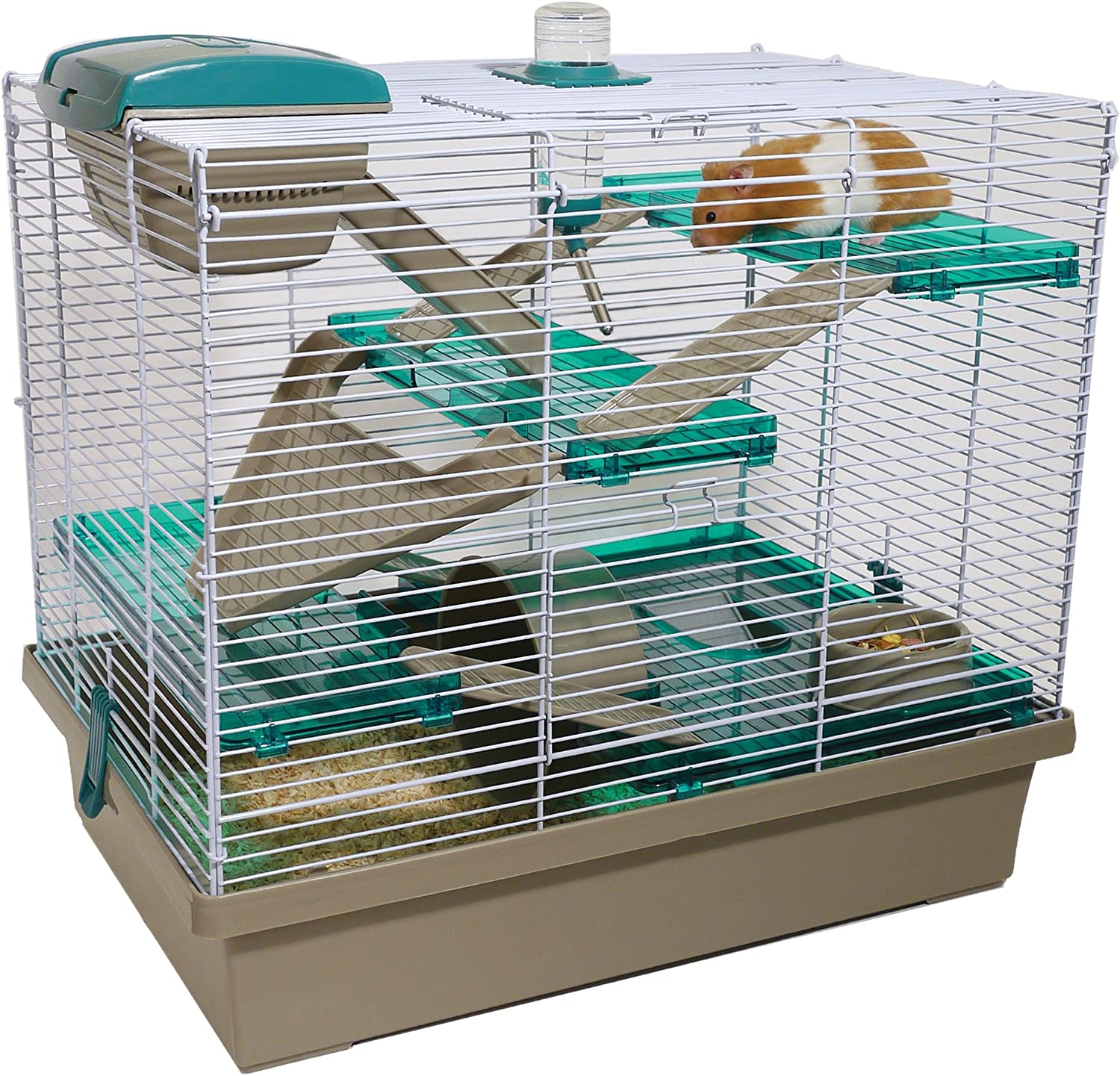 Rosewood Small Animal Pico Hamster Cage, Translucent Teal, X-Large