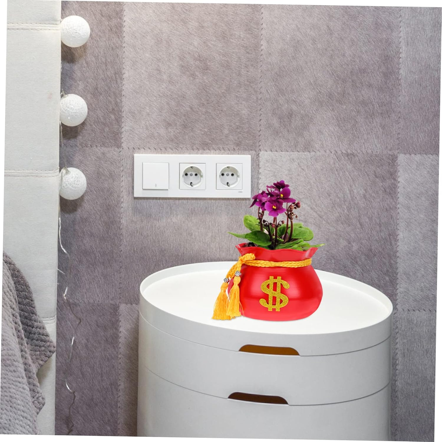 SEWOART 1Pc Creative Iron Art Shape Chic Flowerpot for Indoor Gardening and Home Decor as Unique For image number 2