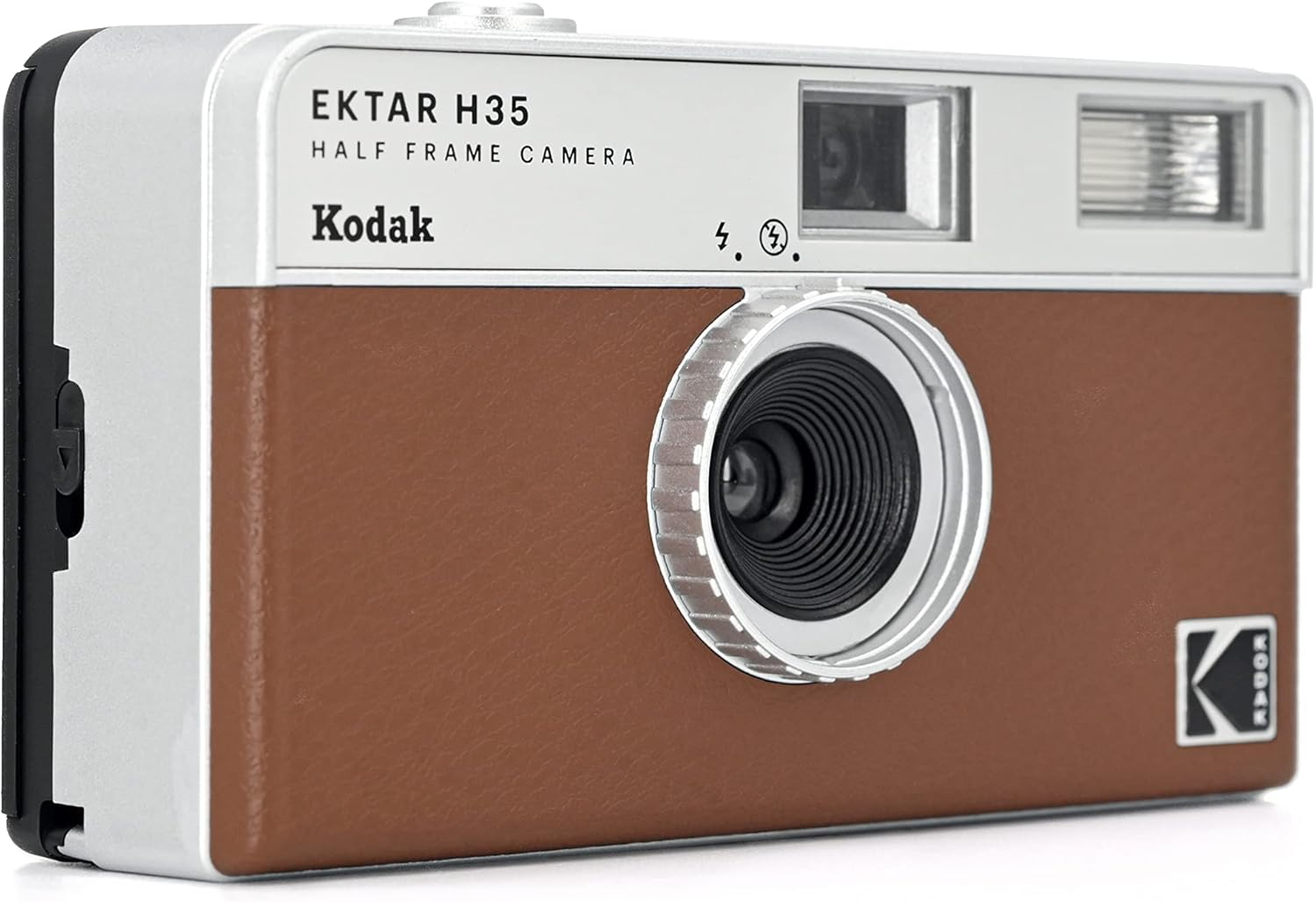 Kodak Ektar H35 Half Frame Camera, Brown - Off-White, Single image number 4