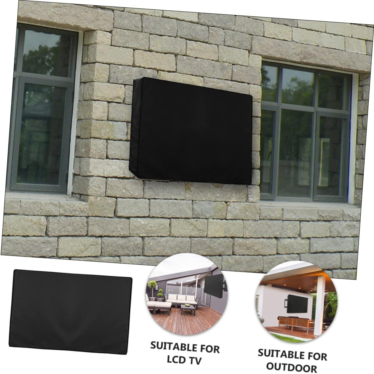 OSALADI Tv Screen Protector Outdoor Cover for Lcd Television Durable Dust and Weather Resistant Shield for Year Protection against Rain Sunlight and Animals image number 1