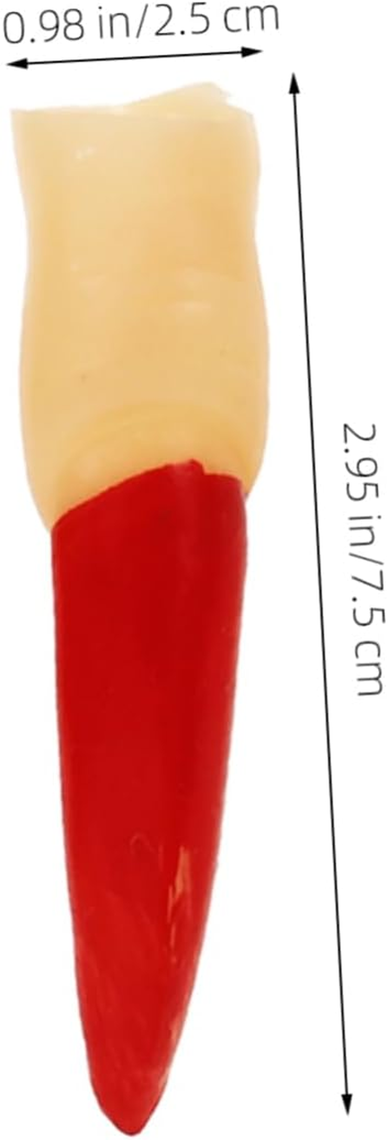 Reusable Halloween Witch Finger Fake Finger Prop Red Large Nail, Multi-Function Decorative Rubber Halloween Accessory for Party Costume and Festival image number 6