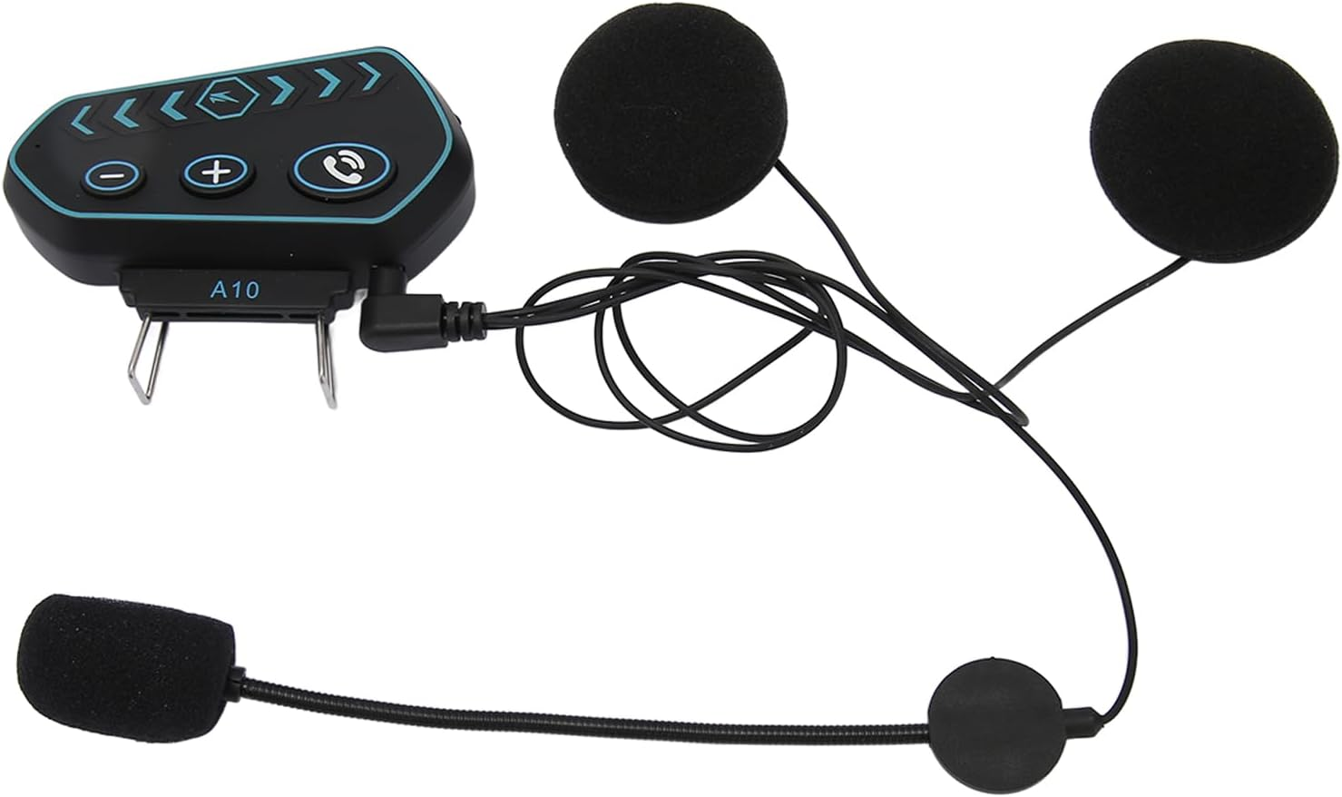 Motorcycle Bluetooth Intercom, Dirt Bike Helmet Communication System, Motorcycle Helmet Headset with 0.47In Ultra Thin Speaker for Motorbike Sport Cycling Riding