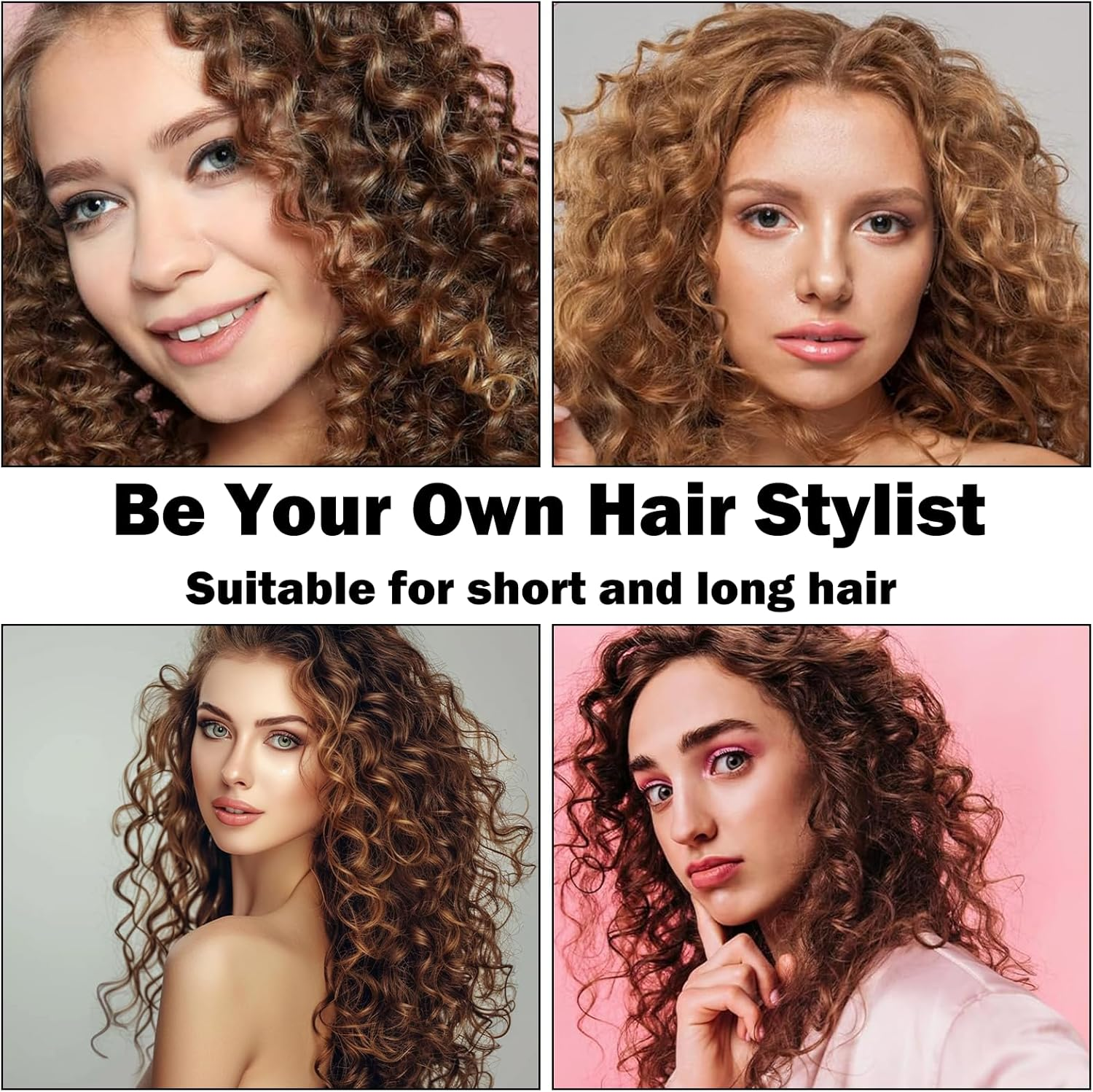 Pack of 2 Hheatless Curls Band Overnight Heatless Curls Silk Suitable for Use during Sleep, Suitable for Long and Short Hair (Black + Coffee Leopard Print) image number 1