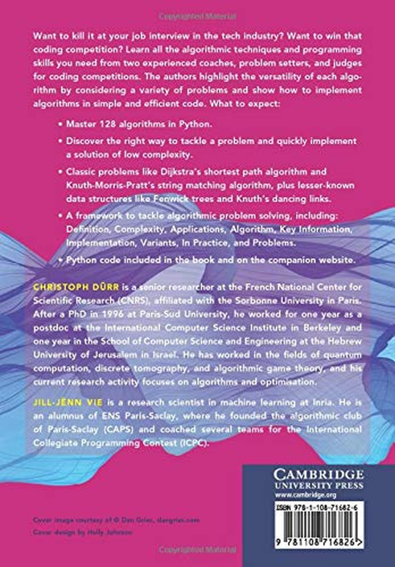 Cambridge Competitive Programming in Python : 128 Algorithms to Develop Your Coding Skills Book - Paperback - 17 December 2020 image number 1