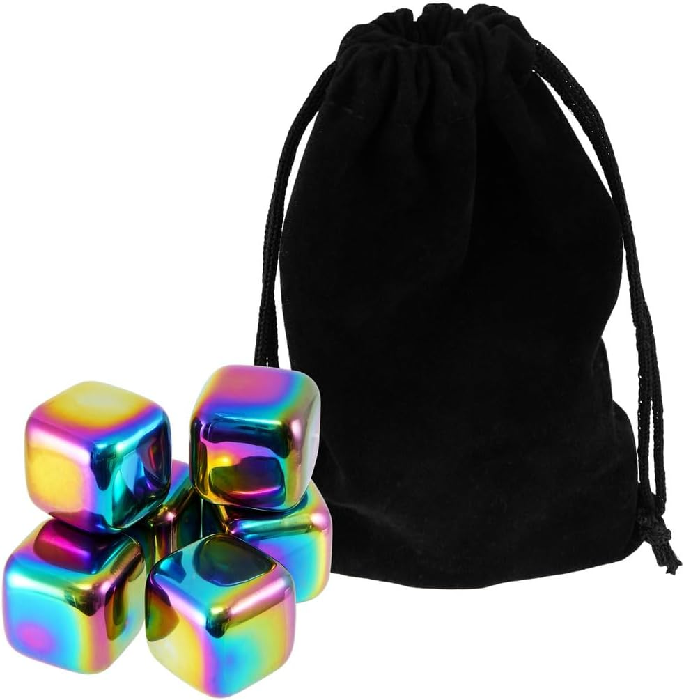 Maxwell & Williams Cocktail & Co Prism Reusable Ice Cubes Set of 6 Rainbow image number 2