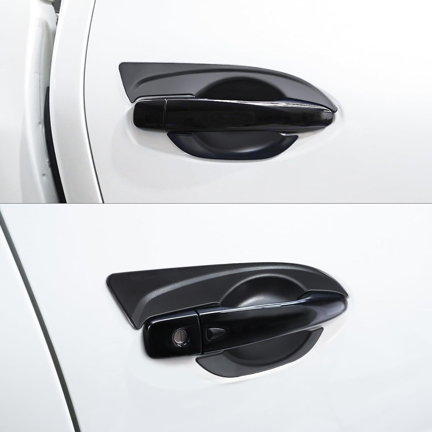 Door Handle Bowl Insert Cover for Nissan Navara NP300 D23 Accessories 2015-2025, Car Door Handle Scratch Protector Guard Cup Trim Exterior Accessories, Matte Black 4PCS image number 6
