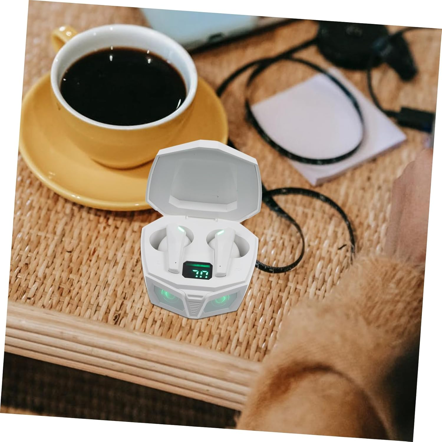 Hoement Wireless in Ear Gaming Headphones with Driver Low Latency Surround Sound Lightweight Portable Stereo Earbuds for Model