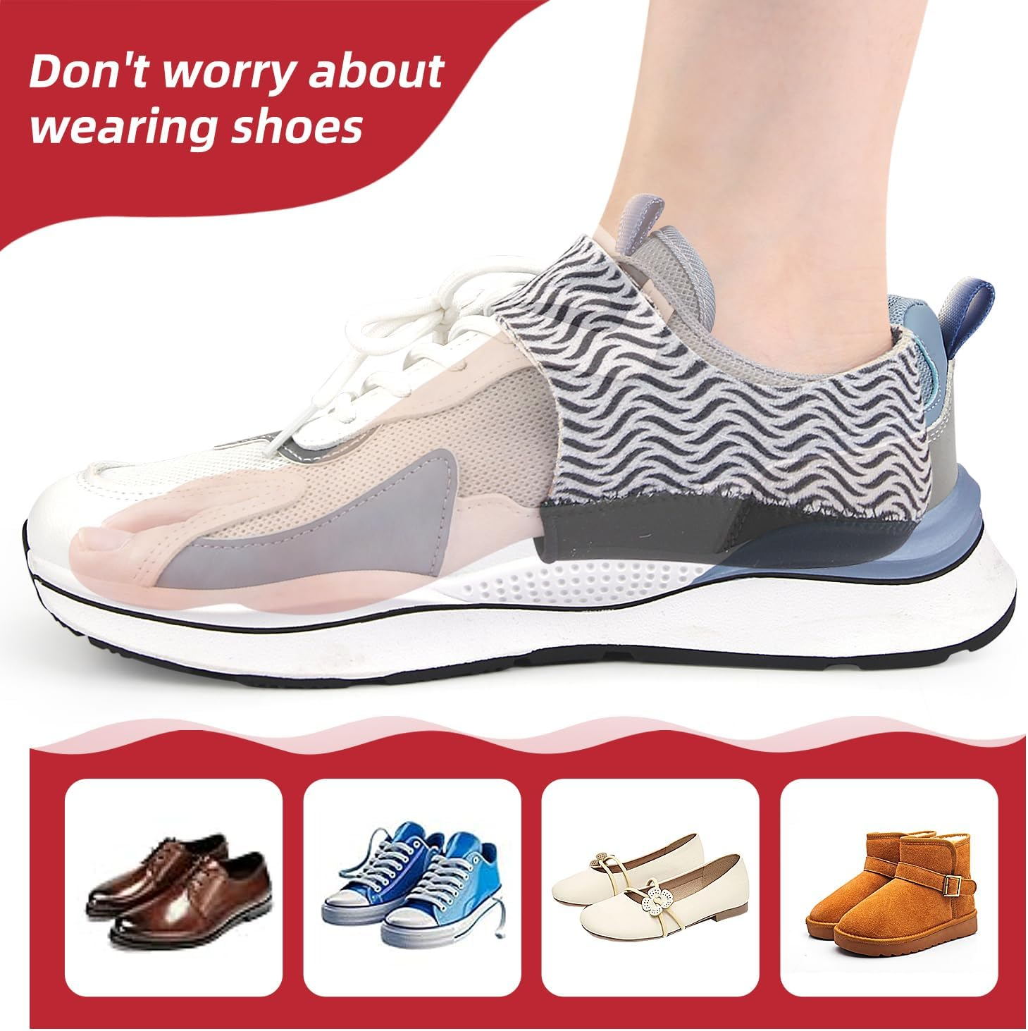 Heel Cushion Cups for Heel Pain Plantar Fasciitis for Men & Women (Large) image number 2