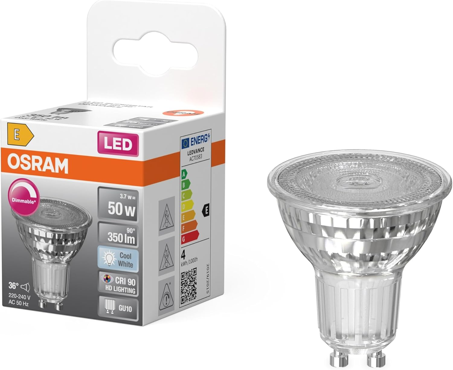 OSRAM LED Superstar PAR16 3.7 W 940 GU10 image number 3