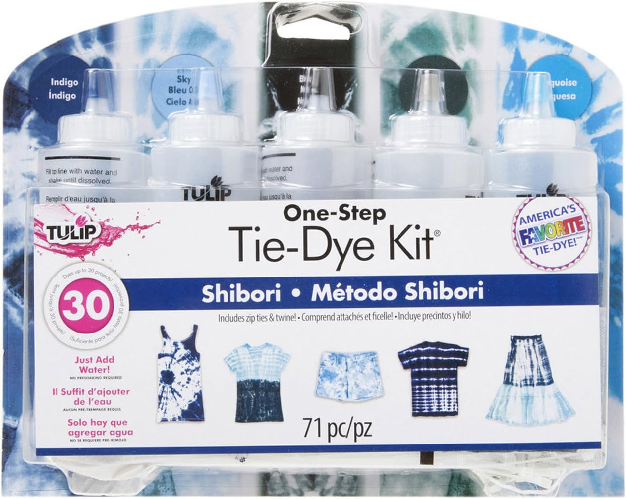 Tulip 38664 ONE Step TIE-DYE KIT 5 Colour Shibori