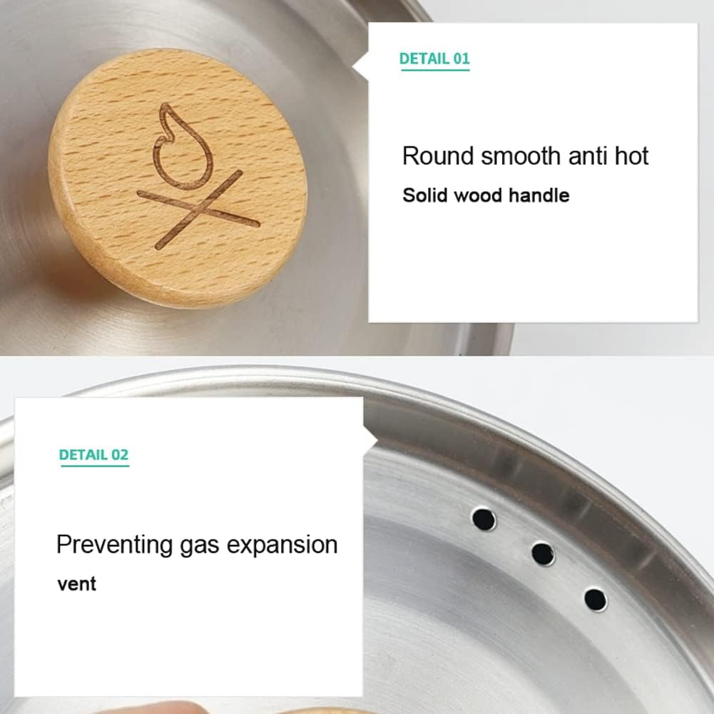 Sazak Stainless Steel Kettle Outdoor Camping Pot Portable Mountaineering Trekking Cooking Tool Travel Hiking Cookware Equipment image number 3