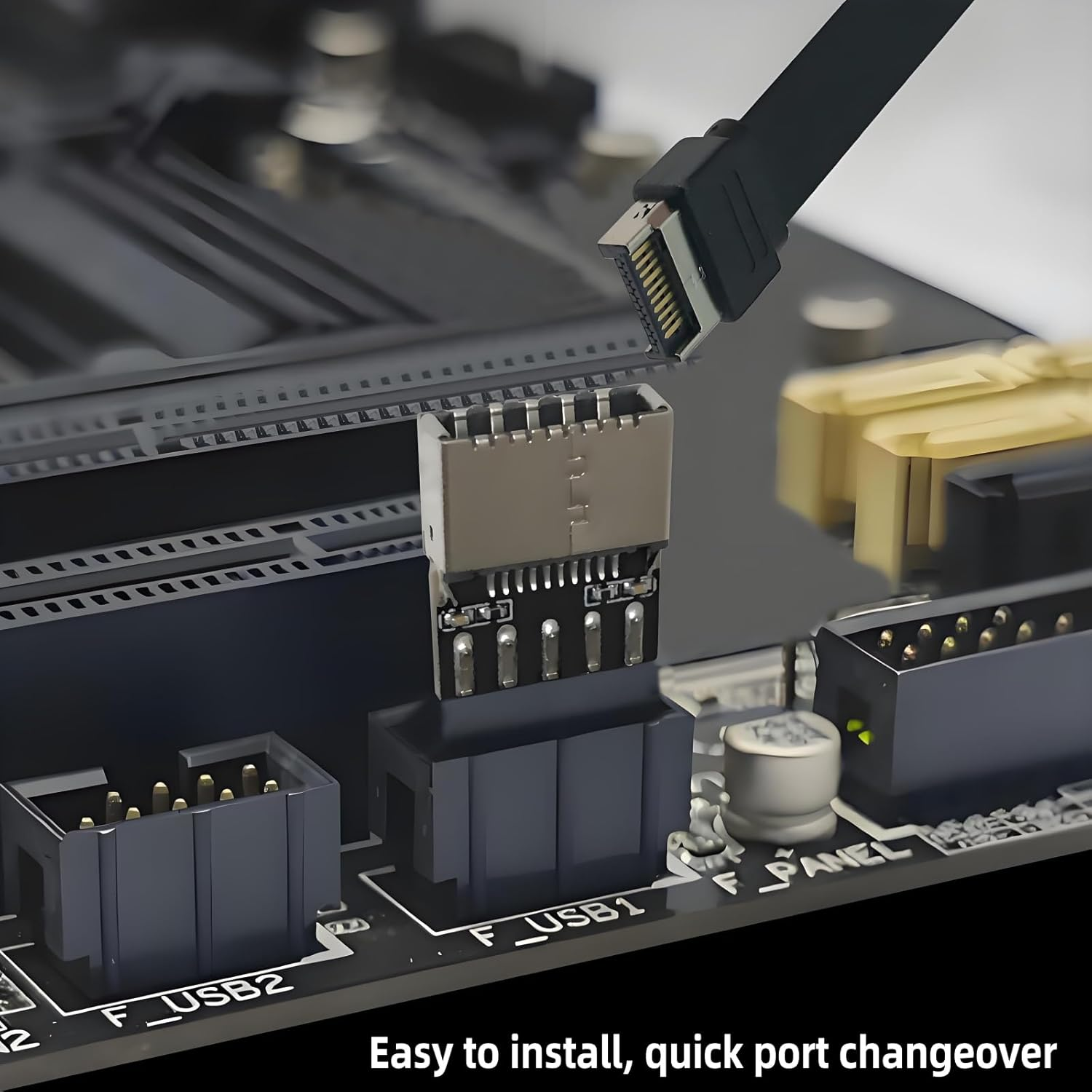 USB 2.0 to USB 3.2 Gen 1 Header Adapter Front Panel Connector Motherboard USB 9Pin to Type-E/Usb C image number 1