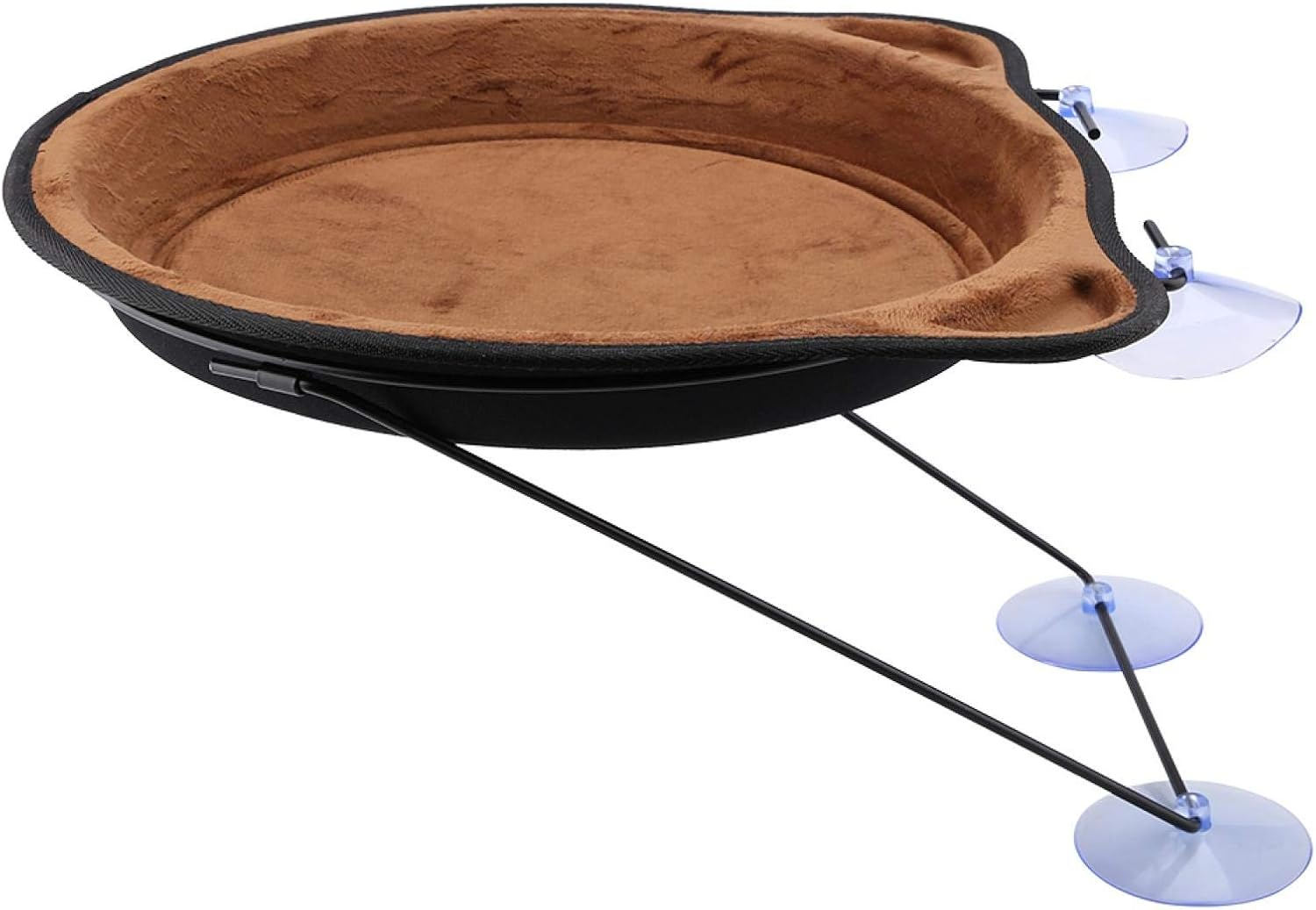 Naroote Wosune Pet Hanging Nestw, Bed Window Suction Cup Hanging Nest Suction Cup Window Sill Hammock for Cat Bed for Window Cat Bed for Pet Bed for Cat Hammock (Brown) image number 4