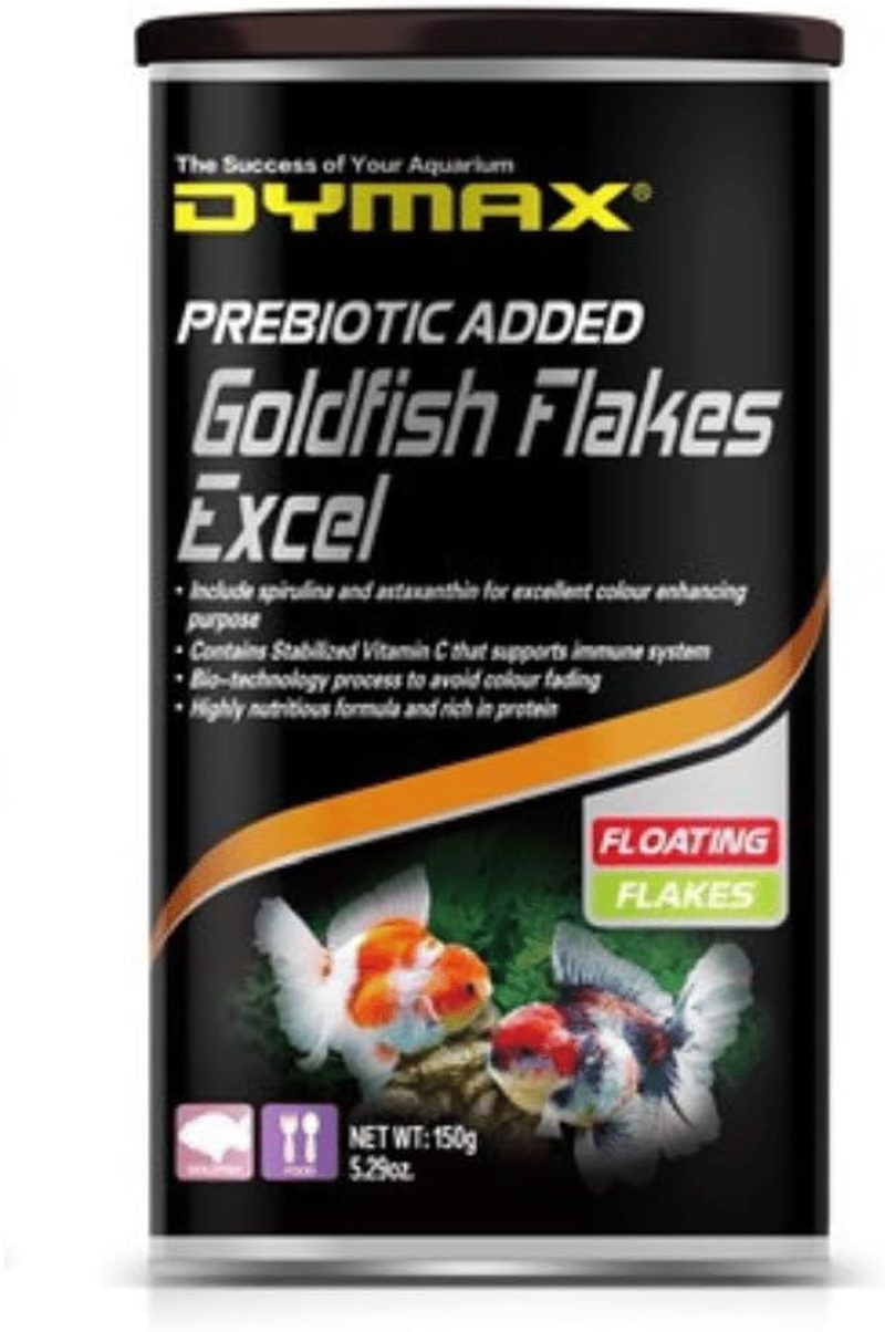 Dymax Goldfish Flakes Excel 150G Floating Flakes Fish Food