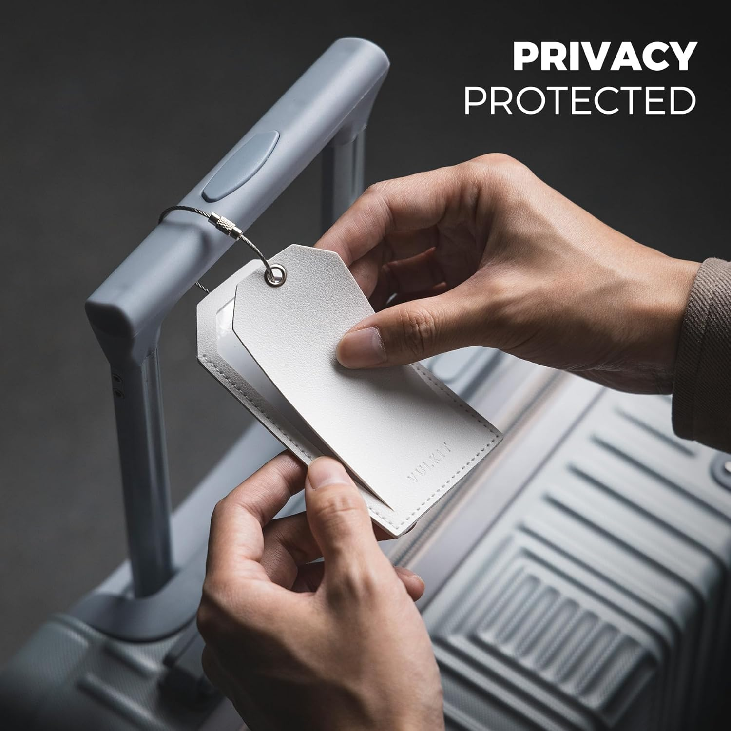 VULKIT Luggage Tags 2Pcs Travel Tags for Suitcase Backpacks Baggage, Travel Essentials & Cruise Accessories