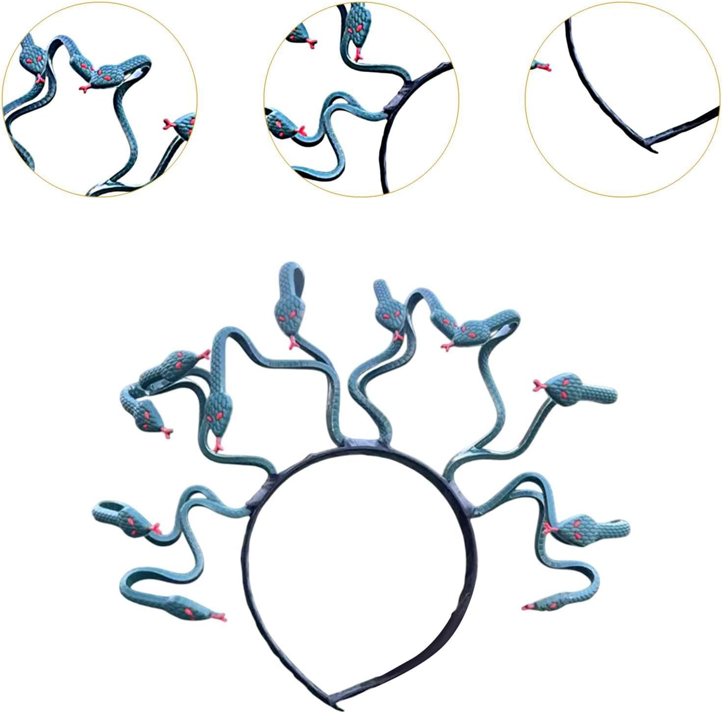 Kowaku Snake Headband for Medusa, Hair Accessories for Women and Girls, Cosplay Props, Role Play Tiara