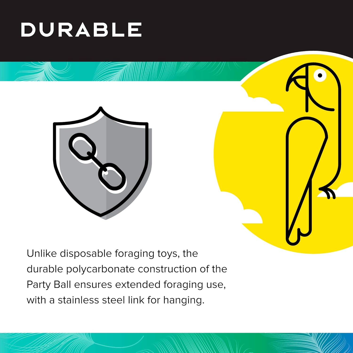 Featherland Paradise Party Ball for Bird