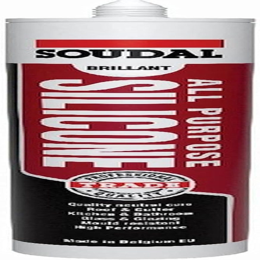 Soudal All Purpose Silicone, Medium Grey, 300 Ml