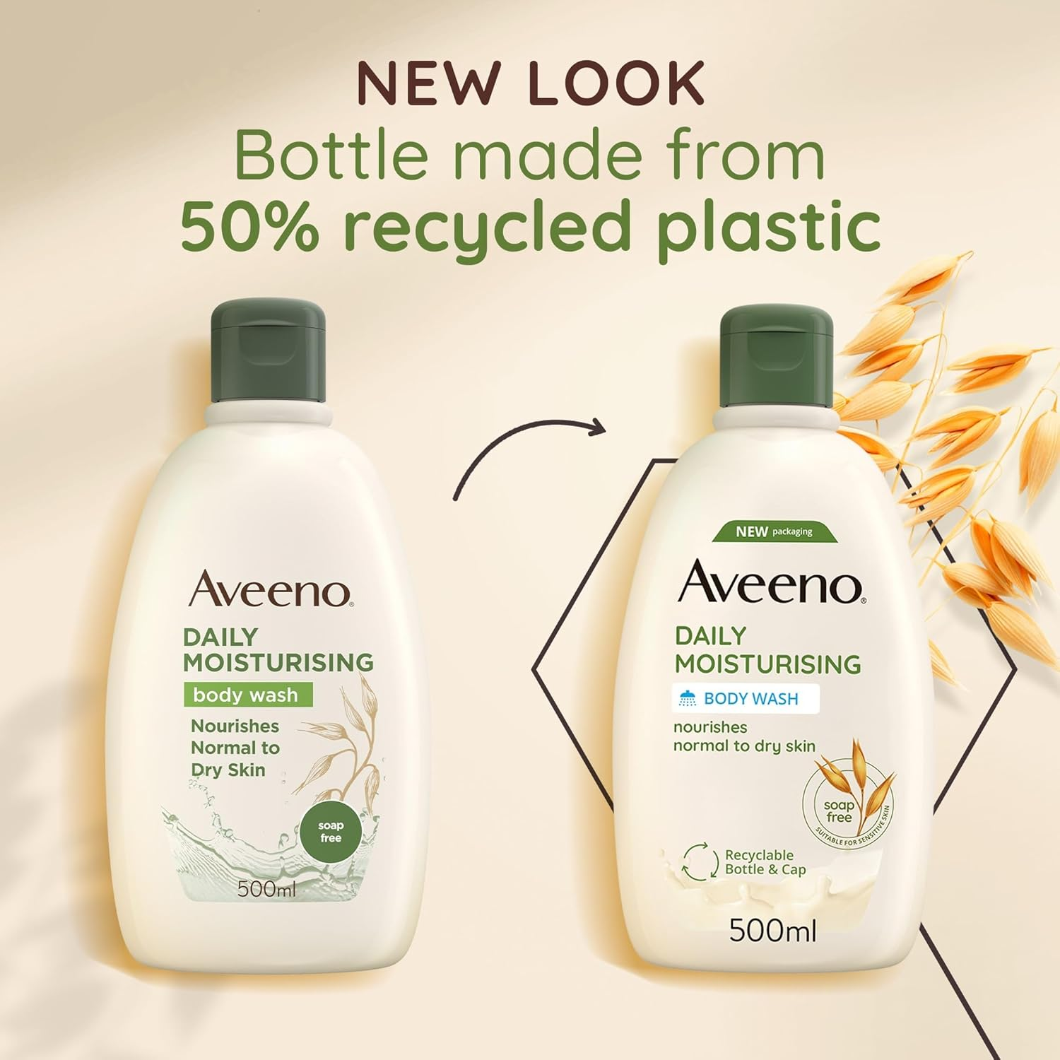 Aveeno Body Wash 500Ml image number 3