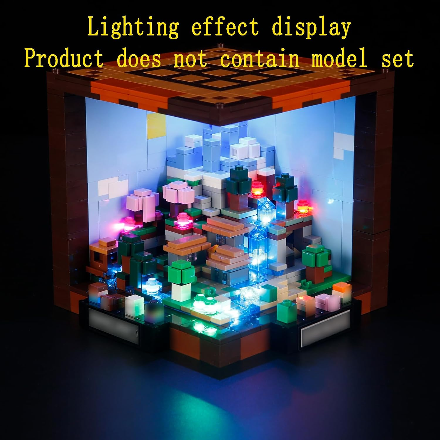 GEAMENT LED Light Kit Compatible with  Minecraft the Crafting Table Building Blocks Model - Lighting Set for Ideas 21265 (Model Set Not Included) image number 2