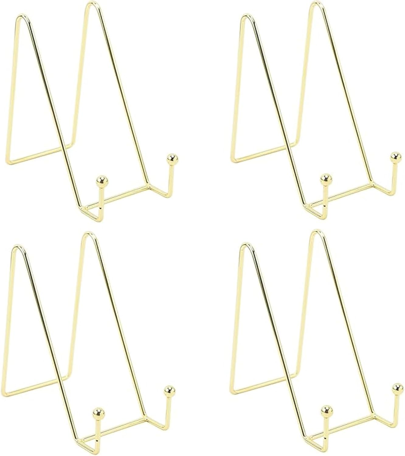 4 Pcs Display Stand,Metal Frame Stand for Picture, Book, Photo Easel, Creation, Book Display Stand Tabletop Art Decorative Trays image number 1