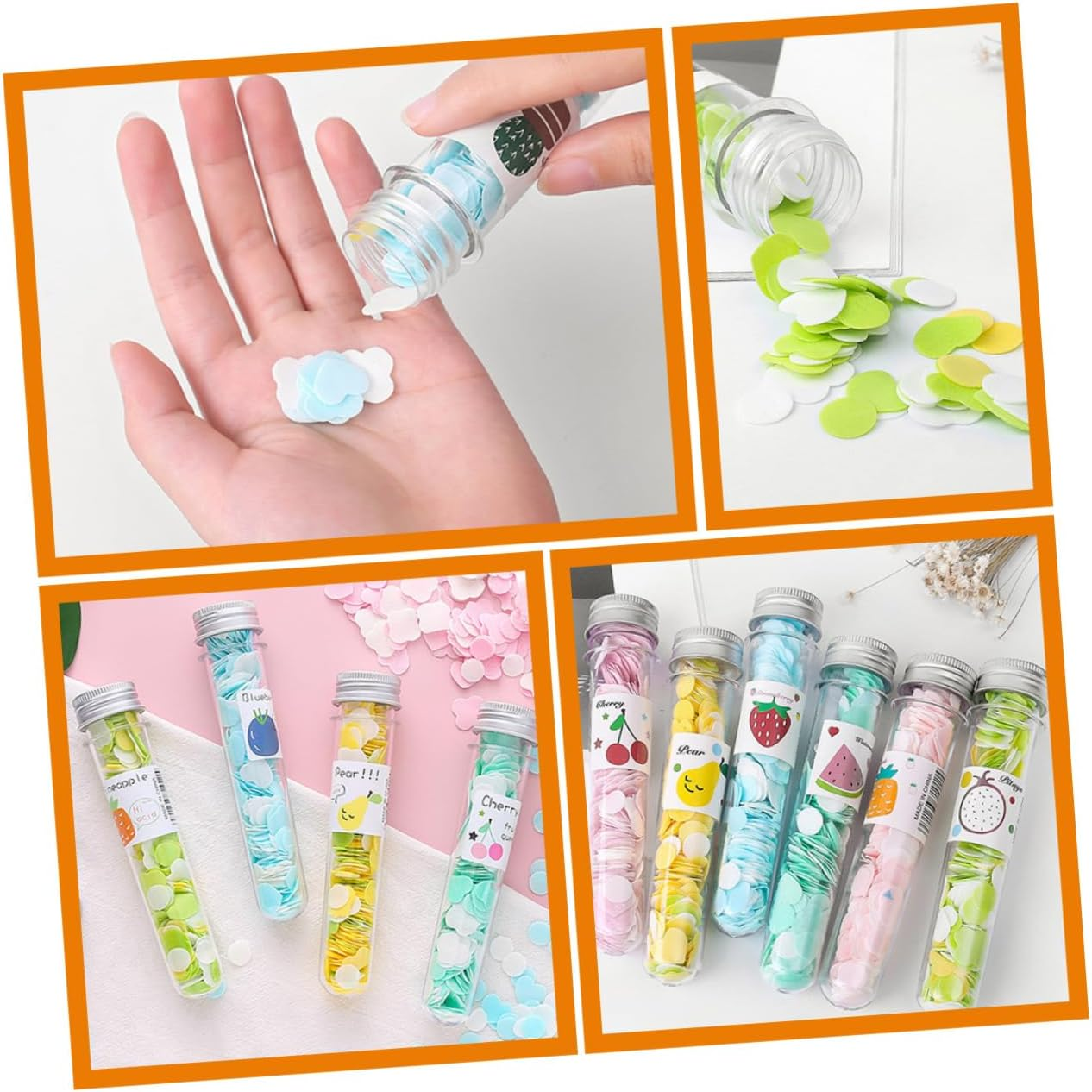 VANZACK Portable Soap Sheets Travel Soap Slices for Outdoor Hand Washing Random Fruit Designs Lightweight and Convenient for Travel and Hygiene image number 3