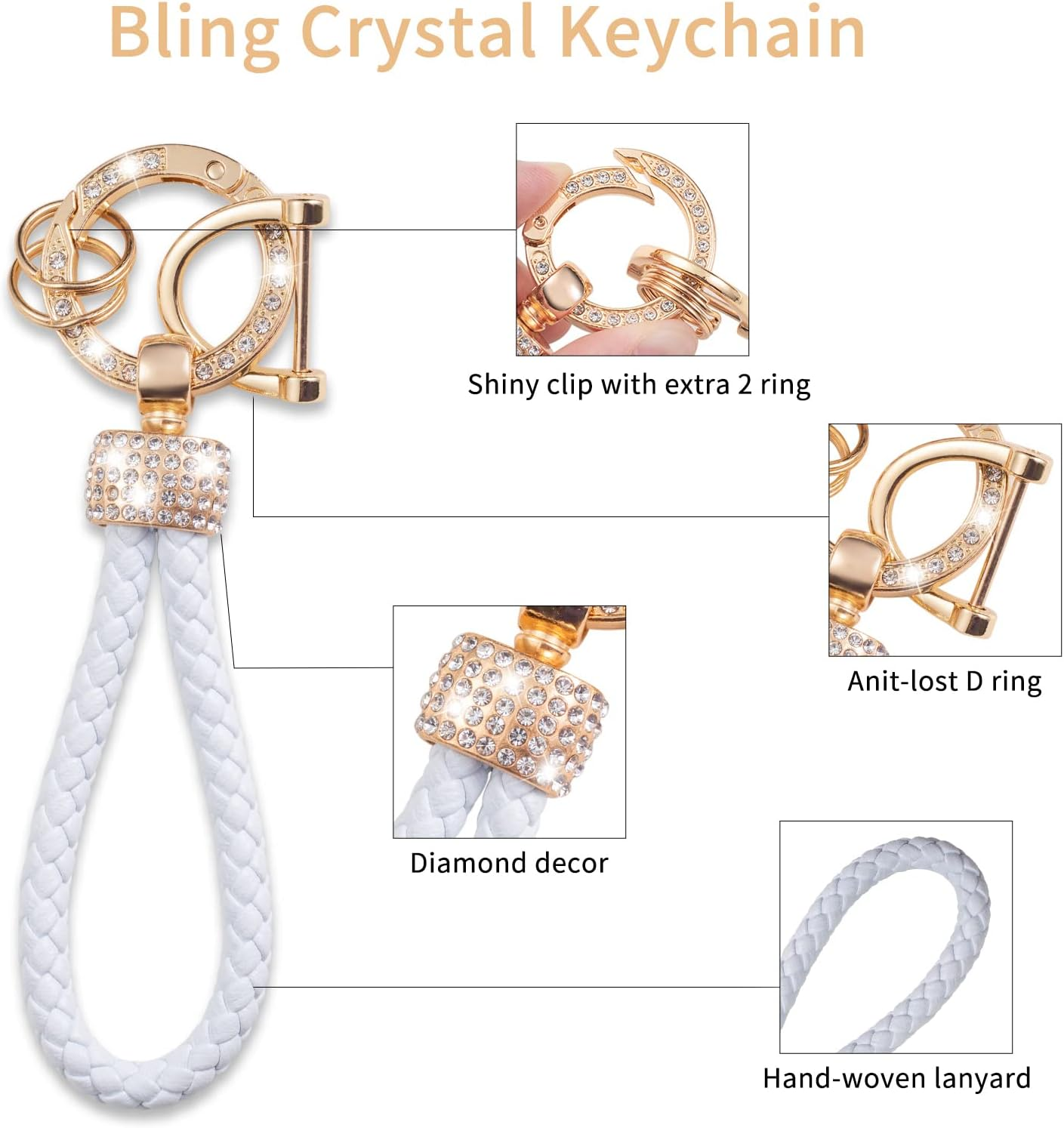 Gematay for Jeep Key Fob Cover with Keychain Lanyard Compatible with Grand Cherokee Renegade Wrangler Patriot Grand Commander Smart Key Holder image number 1