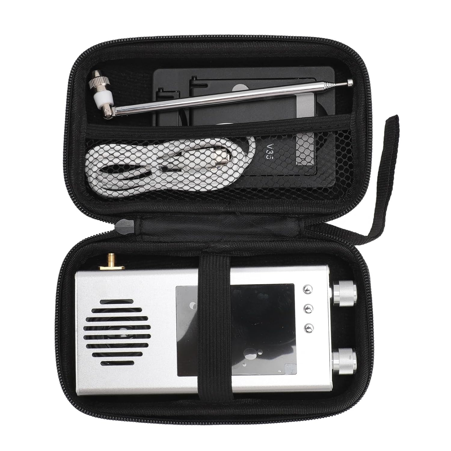 Shortwave Radio Receiver, AM FM SW CB VHF UHF WX AIR LW MW Full Band Radio Receiver with Dual Stereo Speakers, Professional Portable Radio Receiver Kit (#11) image number 6