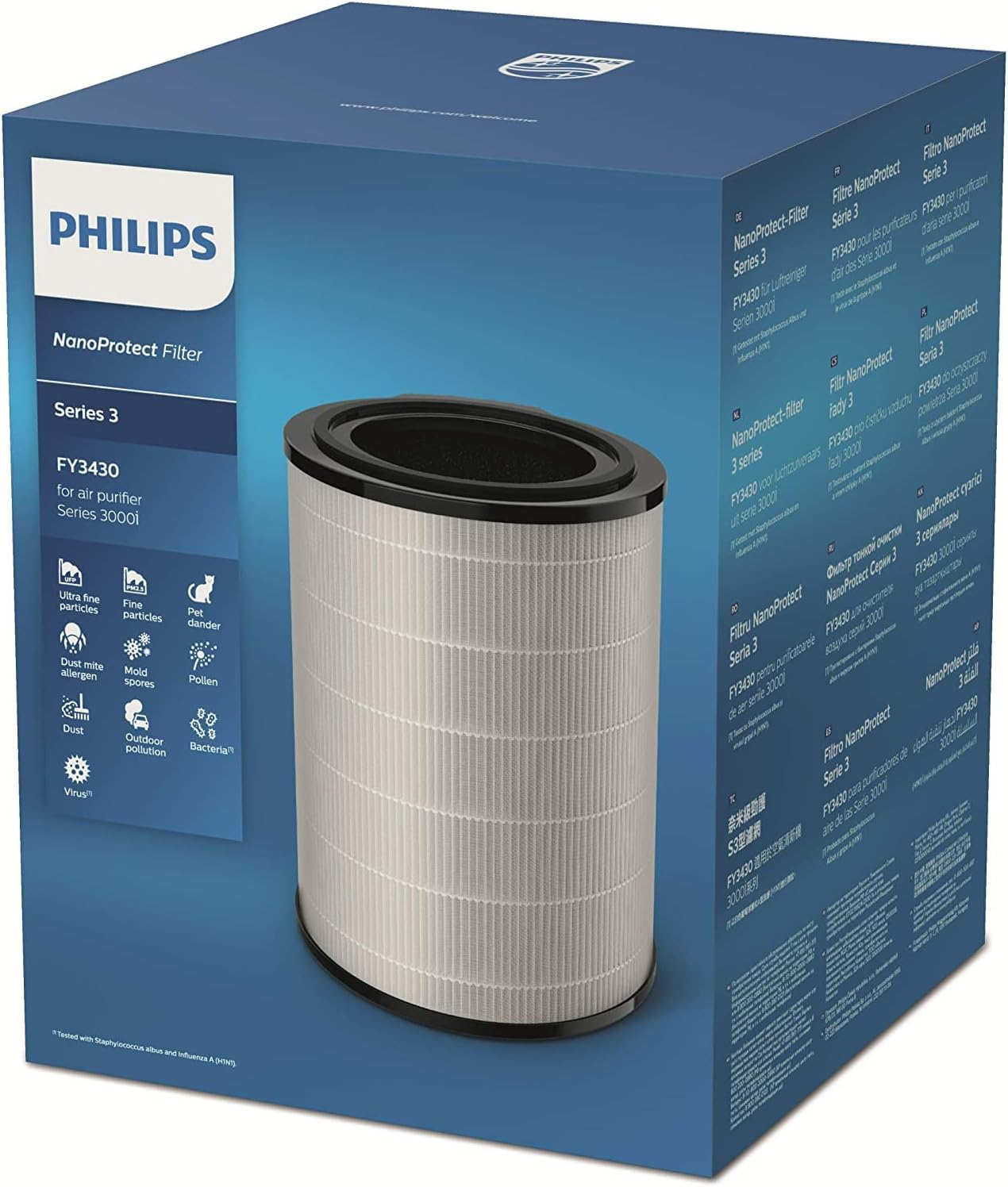 Philips Nanoprotect Series 3 Replacement Air Filter - for Philips Air Purifier Series 3000I image number 1