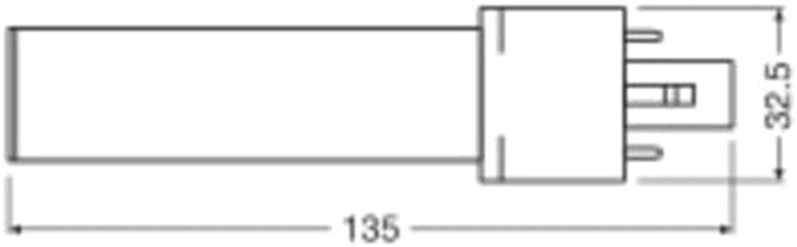 OSRAM Dulux LED S7 EM, G23, 3.5 W, 400 Lm, 4000 K, Cool White Light Colour, LED Replacement for Conventional Compact Fluorescent Lamps with 2-Pin G23 Plug-In Base, Extremely Long Service Life, No image number 3