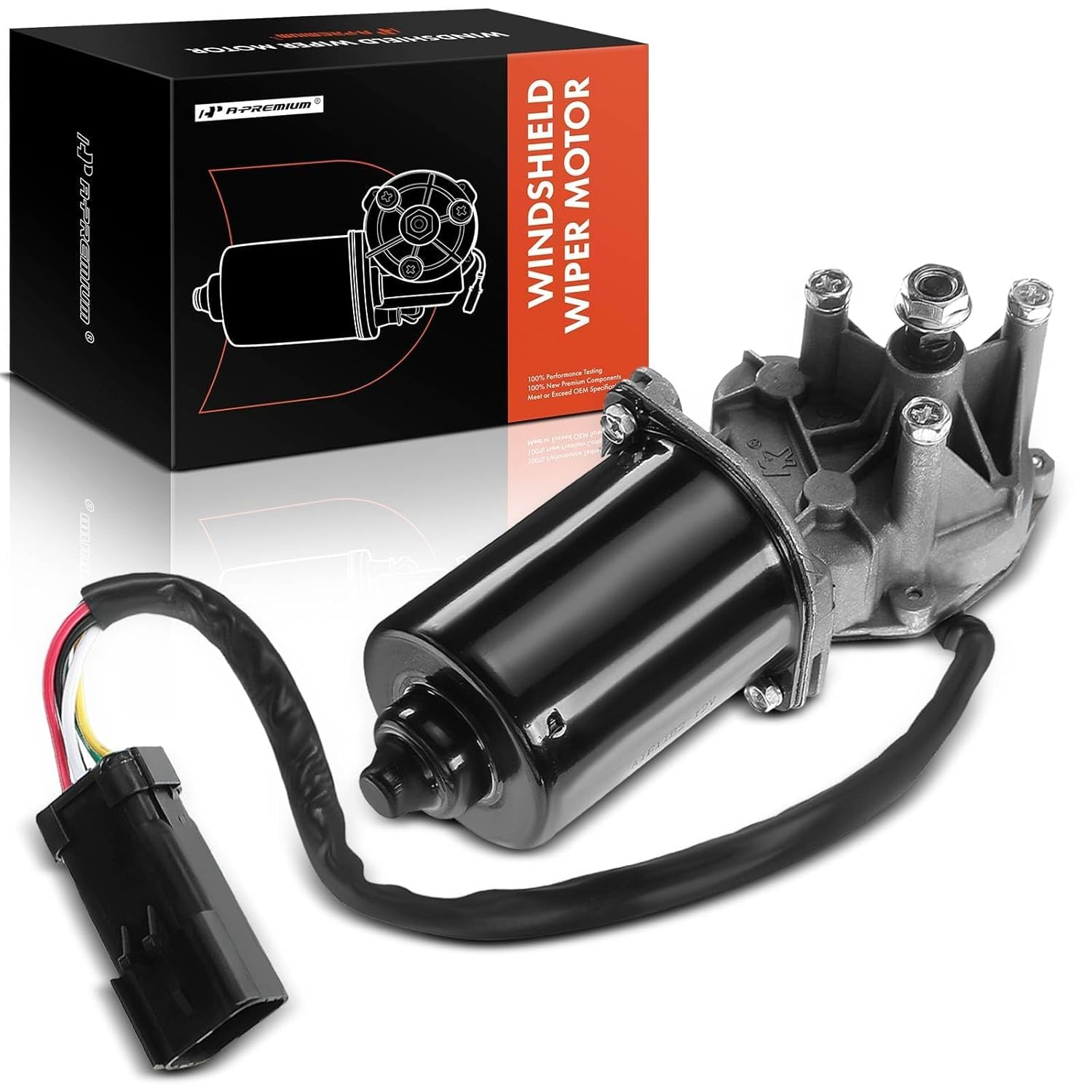 A-Premium Front Windshield Wiper Motor Compatible with Jeep TJ Series TJ 1997-2002, Wrangler 1997-2002, 2.5L 4.0L, Sport Utility, 5-Pin