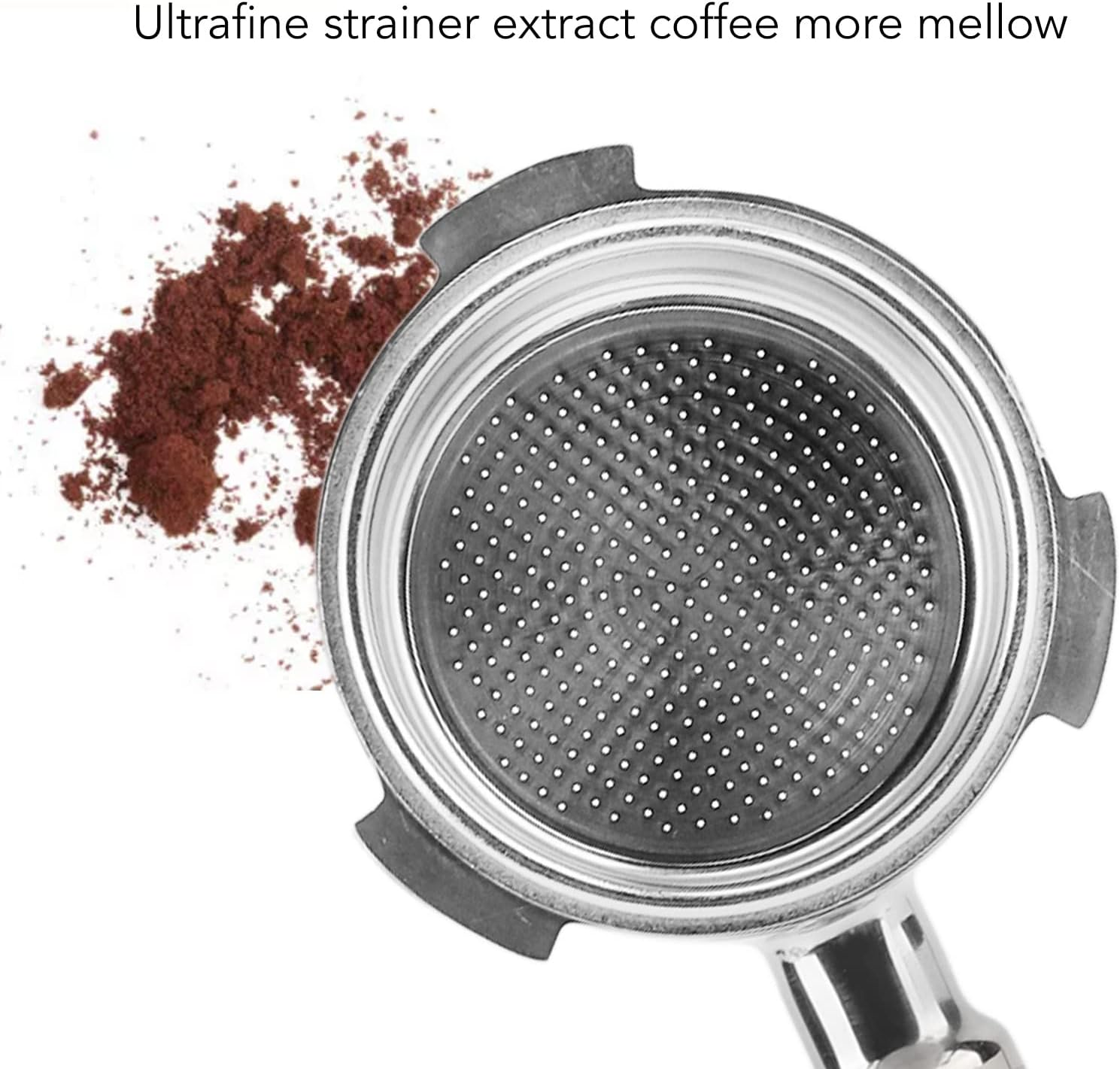 51Mm Espresso Portafilter, Bottomless Portafilter Filter Basket Coffee with Stainless Steel and Walnut Handle, Solid Wood Handle, Easy to Use, Unique (C1 Beech) - F Jacoranda image number 5