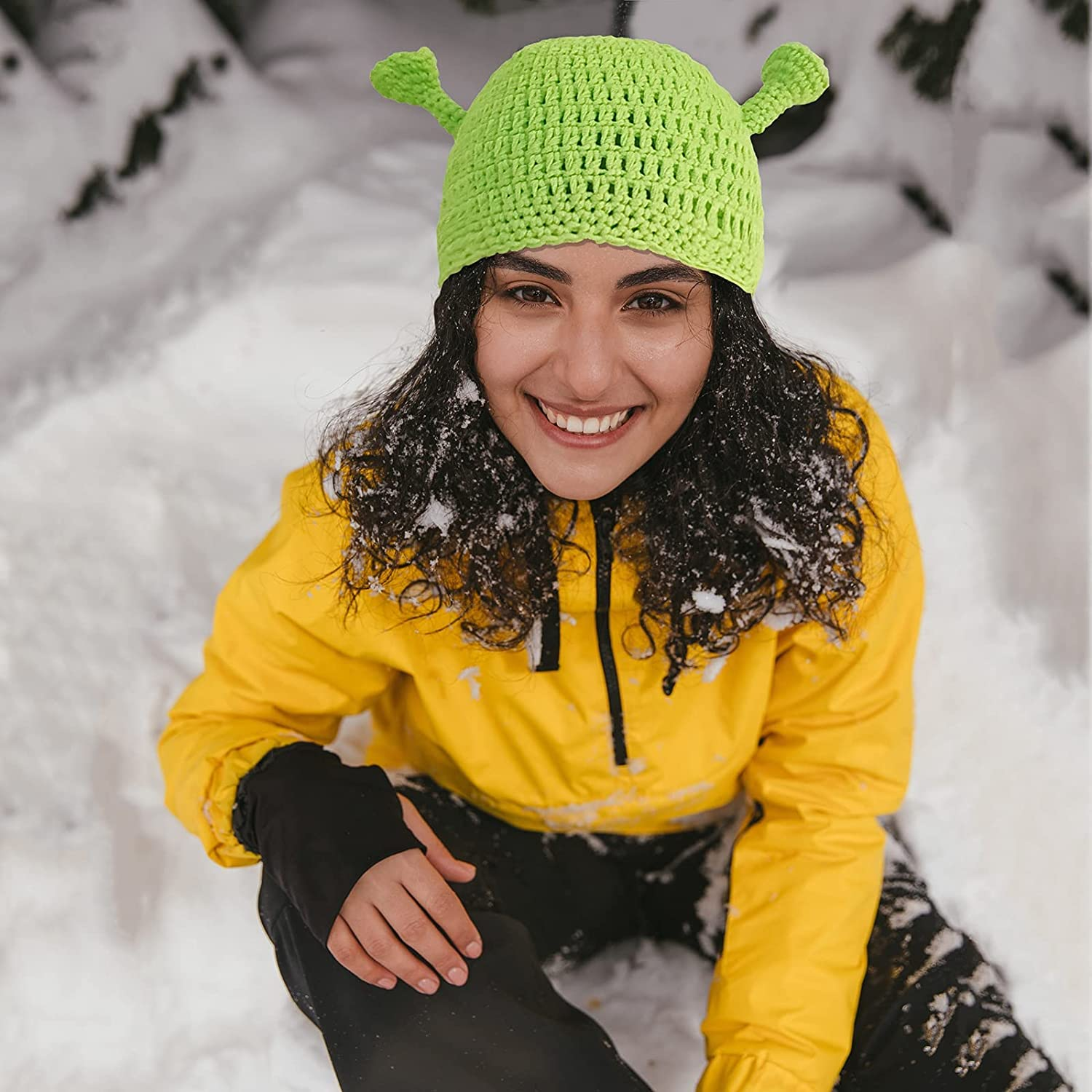 Unionpower Shrek Hats, Keep Warm in Winter, Adult Cosplay Halloween Cosplay, St. Patrick'S Day Headband Green image number 2