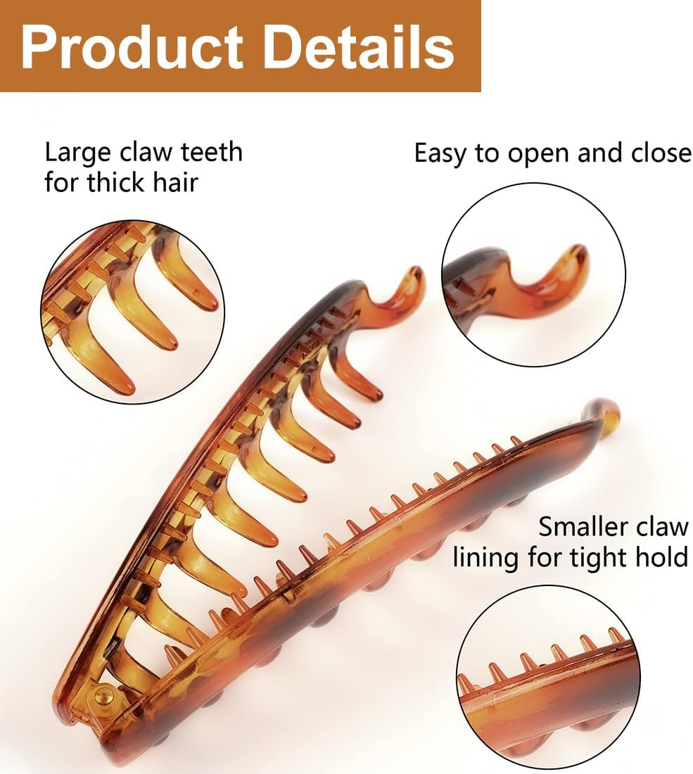 Pack of 4 Women'S Hair Pins, Ponytail Hair Clip, Thick Hair Clip for Women and Girls image number 1